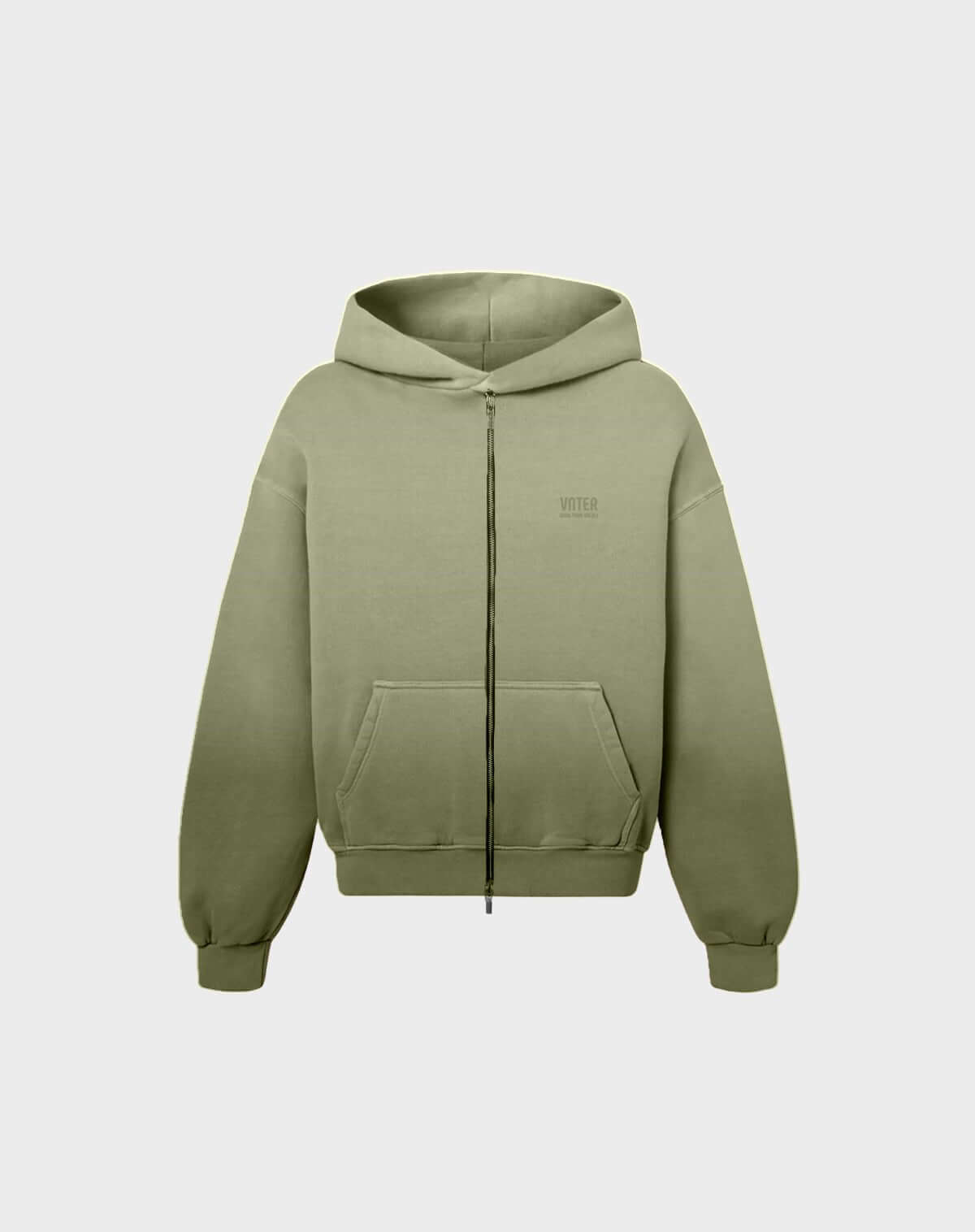 SAGE ZIPPER HOODIE
